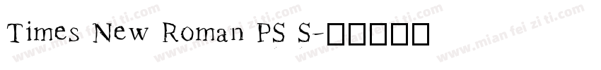 Times New Roman PS S字体转换